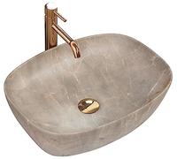 Rea Bathroom Sink Made of Ceramic Freja Beige - Beige - REA-U6647