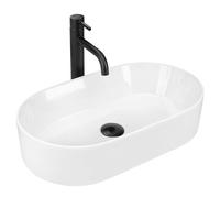 Rea REA-U9108 Bathroom Sink Made of Ceramic Layla 50-white-REA-U9108, White
