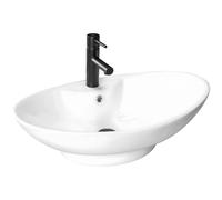 Rea Bathroom Sink Made of Ceramic Rosa-2 - White - REA-U0160