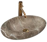 Rea Bathroom Sink Made of Ceramic Roxy B Stone Nature - Stone Imitation - REA-U6650