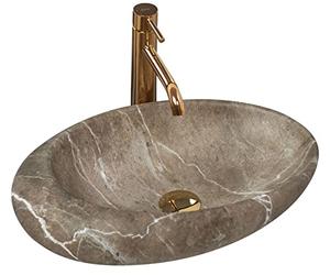 Rea Bathroom Sink Made of Ceramic Roxy B Stone Nature - Stone Imitation - REA-U6650