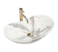 Rea Bathroom Sink Made of Ceramic Royal Sand - Stone Imitation - REA-U6502