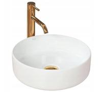 Rea Bathroom Sink Made of Ceramic Sami-white-REA-U1891, White, Sami 36 x 36 cm