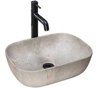 Rea Bathroom Sink tap Made of Livia Beige Matt - Stone Imitation - REA-U3802