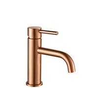 Rea Brushed Copper Bathroom Sink tap Lungo Low REA-B1112