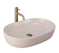 Rea Cleo 61 Beige MATT Countertop Wash Basin Bathroom 41.5 x 60.5 x 14 cm Ceramic (Beige)