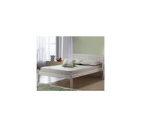 Rea Double Bed-White Washed