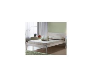 Rea Double Bed-White Washed