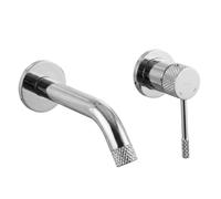 Rea - Flush-Mounted Basin Mixer Tap Valve Chrome 17.5 x 10 x 12.5 cm
