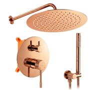 Rea - Flush-Mounted Spray Set Venti Copper + Box - 29.5 x 18 x 21.2 cm