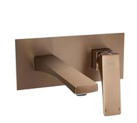 Rea - Flush-Mounted Wash Basin Mixer Tap Premium Joe Brushed Copper 17 x 22.5 x 10 cm