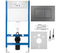 Rea - Frame Flush-Mounted Set K011a-q for Mis Toilet with J Knob Titanium - 16 x 52.5 x 103.5 cm