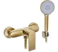 Rea Gold Bathroom Shower tap with handset Verso - Brushed REA-B6566