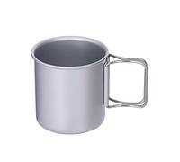 Rea&Gole Camping Mug with Foldable Handle Durable Camping Cup Aluminum Alloy Camping Campfire Cup for Coffee Water Outdoor Camping