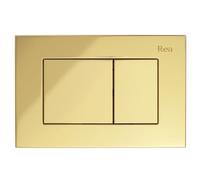 Rea - J-button for flush-mounted Wc K011a-q I Slim 024n gold - 4 x 24.5 x 16.5 cm