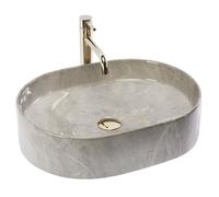 Rea Kashmir Nadia 50 Countertop Washbasin Bathroom 50 x 38 x 14 cm Ceramic (Imitation Stone)