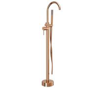Rea - Lungo Floor Bath Tap - Copper - Brass - 21 x 20 x 111 cm