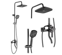 Rea My2021-77H Argus Titanium Complete Shower Set + 150 x 43.5 x 144 cm