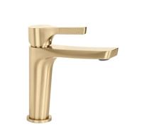 Rea - Premium Maxim Gold Brushed Low Washbasin Tap 12.5 x 16.8 x 17.3 cm