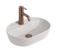 Rea - Rea Aura 42 Countertop Wash Basin Sand Beige - 42 x 30 x 12 cm