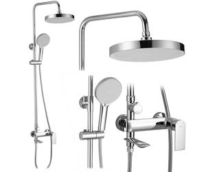 Rea REA-P7843 Bathroom Shower Set which is Mount on The Plaster Veneta-chrome-REA-P7843, Chrome