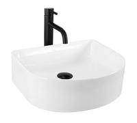 Rea REA-U0631 Bathroom Sink Made of Ceramic Clara-Snow white-REA-U0631, White