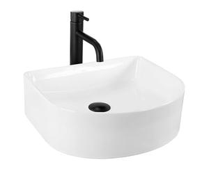 Rea REA-U0631 Bathroom Sink Made of Ceramic Clara-Snow white-REA-U0631, White