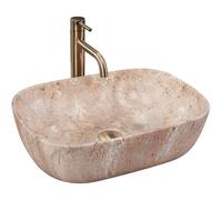 Rea REA-U3323 imitation-REA-3323 Bathroom Sink Made of Ceramic Belinda Savana imitation-REA-U3323, Stone Imitation
