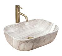 Rea REA-U3324 Bathroom Sink Made of Ceramic Belinda Ash imitation-REA-U3324, Imitation of Stone
