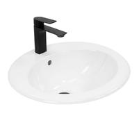 Rea REA-U4122 Bathroom Sink Made of creamic Dalia-Snow white-REA-U4122, White