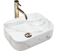 Rea REA-U5065 Bathroom Sink Made of creamic Demi Mini Shiny Aiax imitation-REA-U5065, Imitation Stone