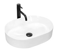 Rea REA-U6563 Bathroom Sink Made of Ceramic Nadia 50-white-REA-U6563, White