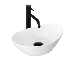 Rea REA-U6803 Bathroom Sink Made of Ceramic Kate 36-Snow white-REA-U6803, White, 36.5 cm x 24.5 cm x 13 cm
