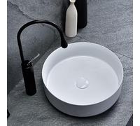 Rea REA-U8493 Bathroom Sink Made of Ceramic Snow white-REA-U8493, White, Elma 45 x 45 cm