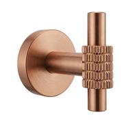 Rea - Rivo 29104 Bathroom Clothes Hanger Brushed Copper Metal 6.5 x 5 x 6 cm