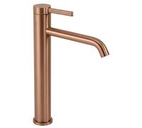 Rea - Rivo High Washbasin Tap - Brushed Copper - Brass - 15.5 x 5 x 28 cm