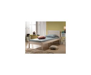 Rea Single Bed-White Washed