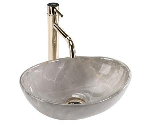 Rea Sofia Mini Kashmir Countertop Washbasin Bathroom Sink 35 x 26 x 12.5 cm Ceramic (Imitation Stone)