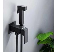 Rea Square Toilet Bidet Douche Mixer Sprayer Black Expandable Handle