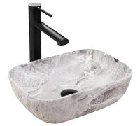 Rea [Unknown] Bathroom Sink Made of Ceramic Belinda Mini Matt imitation-REA-U3321, Imitation of Stone