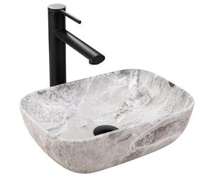 Rea [Unknown] Bathroom Sink Made of Ceramic Belinda Mini Matt imitation-REA-U3321, Imitation of Stone