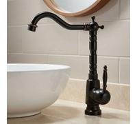 Rea Vintage Tall Retro Shaped Standing Basin Tap Bathroom Faucet Retro Old Black