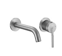 Rea -Wall-Mounted Basin Faucet Argon + Box, Concealed Wall-Mounted, Brass, Brushed Nickel, 20X17,5X11Cm