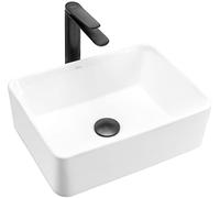 Rea white-REA-U0669 Bathroom Sink Made of Ceramic Anita MINI- Snow white-REA-U0952, White, 41 x 31 x 10.5 cm