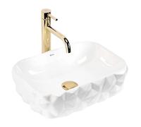 Rea - Zamia Countertop Washbasin Rectangular, Non-Standard - White - Sanitary Ware - 43 x 30 x 12.5 cm