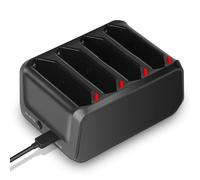 REACELL 4 Slots TC77 Battery Charger Station for Zebra Symbol TC70 TC77 TC78 TC75 Battery, Charging Cradle for Zebra Scanner Batteries