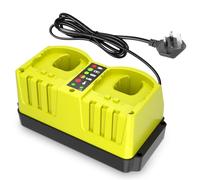 REACELL Dual Port P117 Battery Charger for Ryobi One+ Plus 12V-18V Battery
