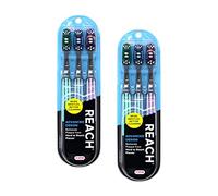 Reach Advanced Design Firm Toothbrushes, Colors May Vary, 3 Count (Pack of 2) Total 6 Toothbrushes