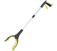 Reach and Grab Tool 2pcs 32 Inch Extra Long Foldable Grabber Reacher Pickers Garbage Pick Up Mobility Aid Reaching Assist Hand Tools for Elderly for Seniors, Elderly(Yellow)