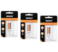 Reach Dentotape Waxed Dental Floss with Extra Wide Cleaning Surface for Large Spaces Between Teeth, Unflavored, 100 Yards (Pack of 3)